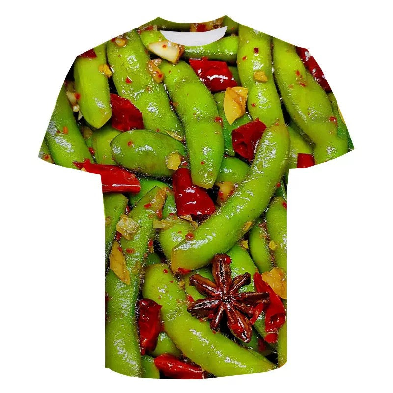 2024 Summer New Fashion Personalized Creative 3D Printed Short-Sleeve T-Shirt Unisex